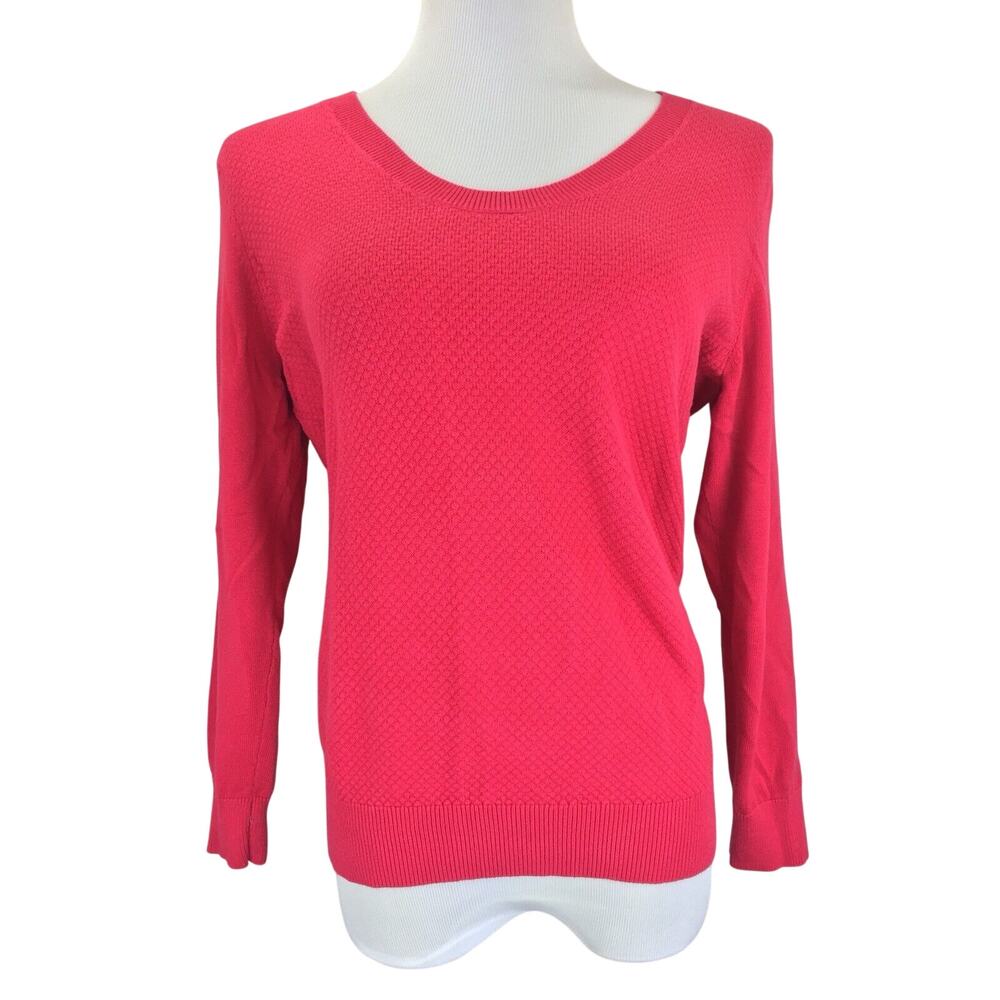Banana Republic Sweater Womens Large Pink Long Sleeve Knit